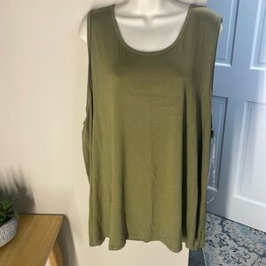 Ambrielle olive green sleepwear tanktop
